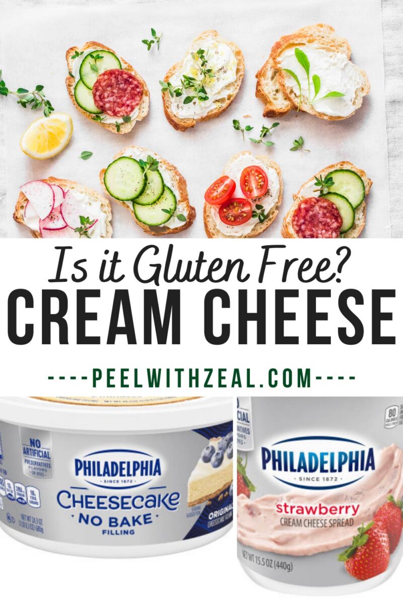 collage of cream cheese products