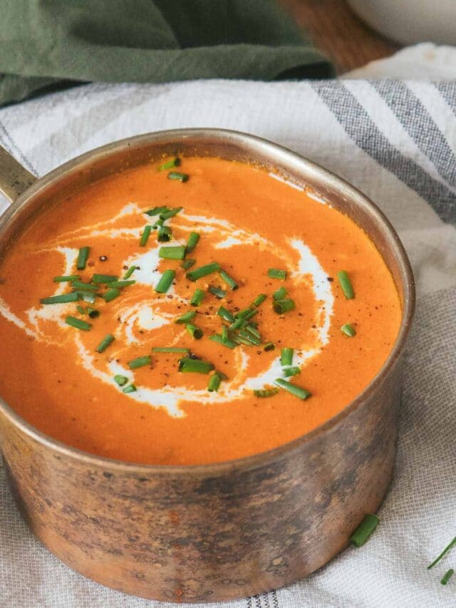 Roasted Red Pepper Gouda Soup Peel with Zeal