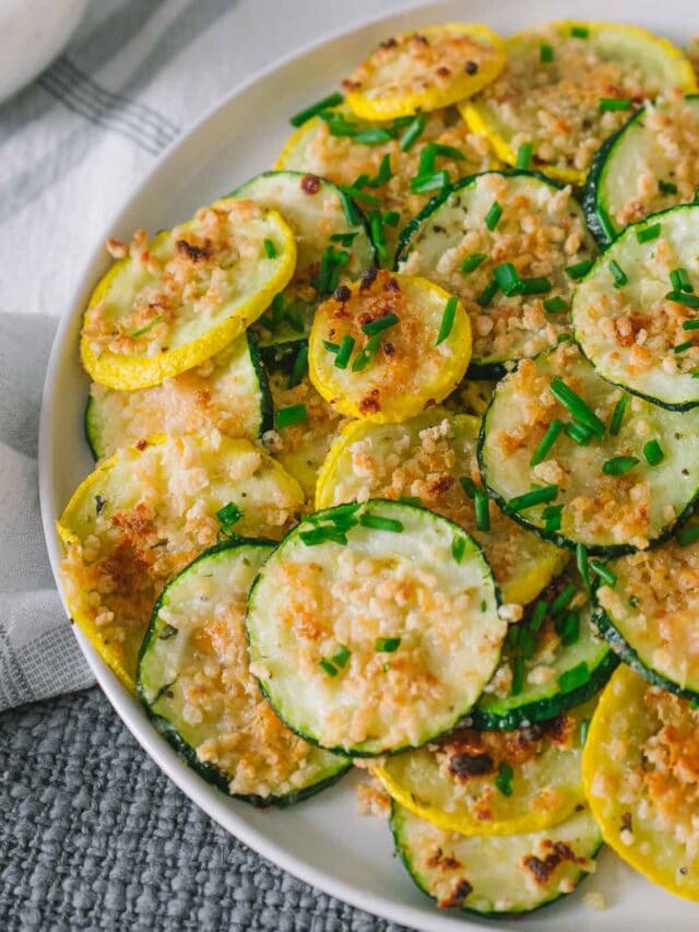 Easy Parmesan Zucchini and Yellow Squash - Peel with Zeal