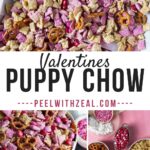pink puppy chow collage