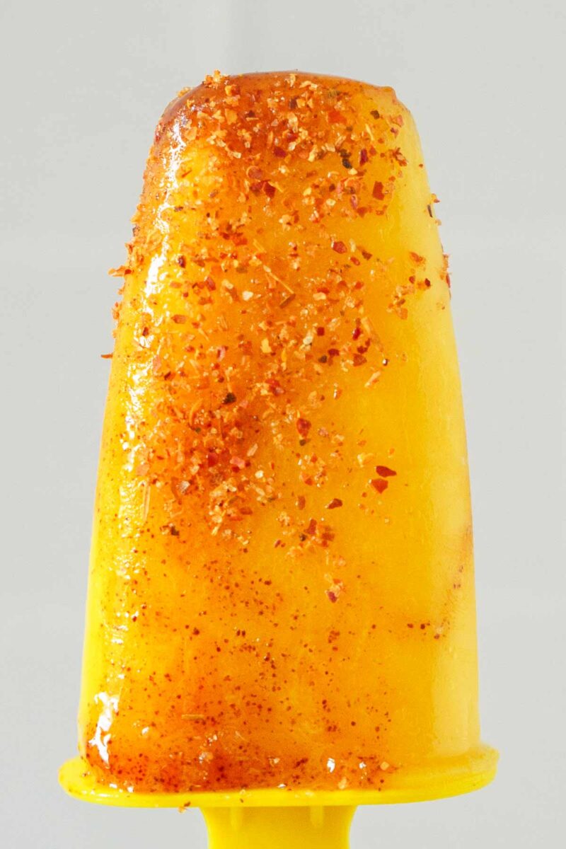 single popsicle being held.