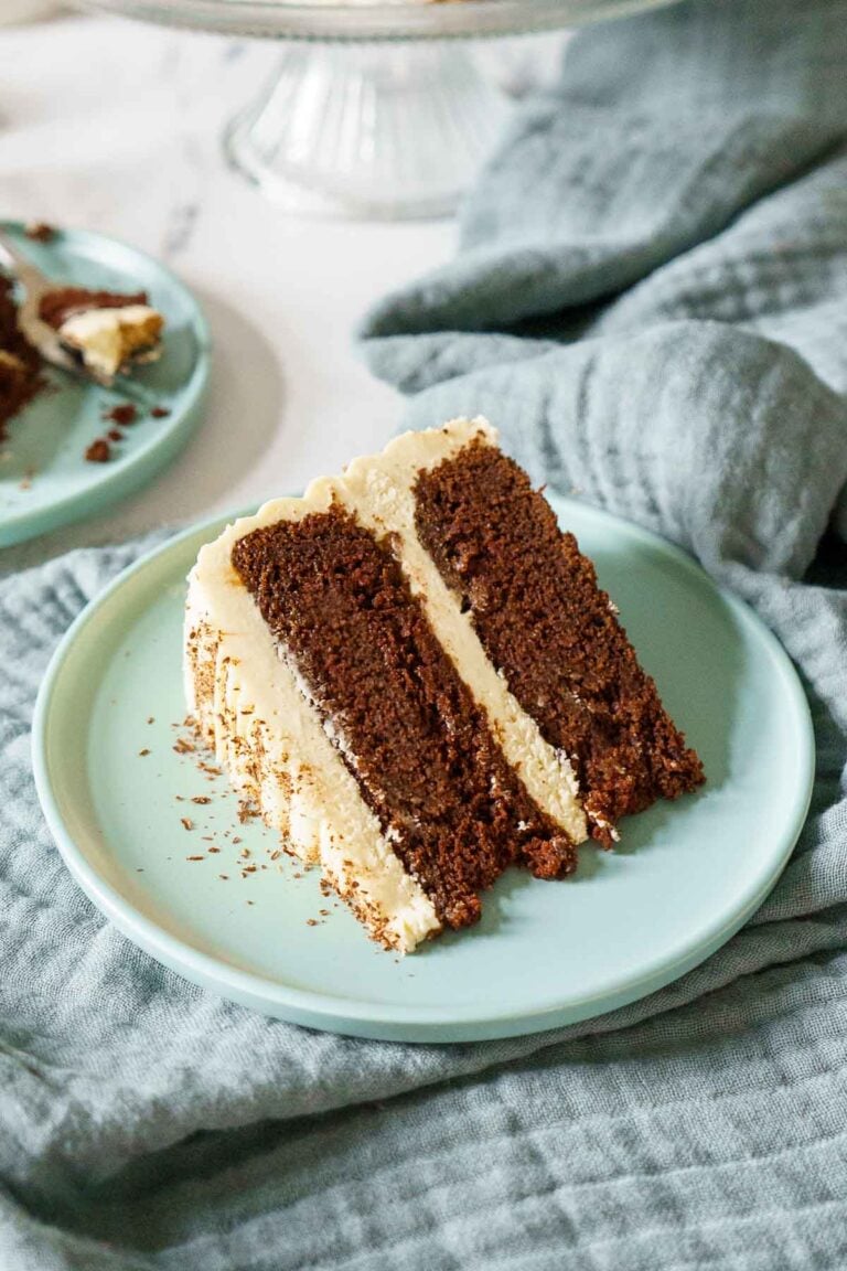 GlutenFree Dark Chocolate Cake with Irish Cream Frosting