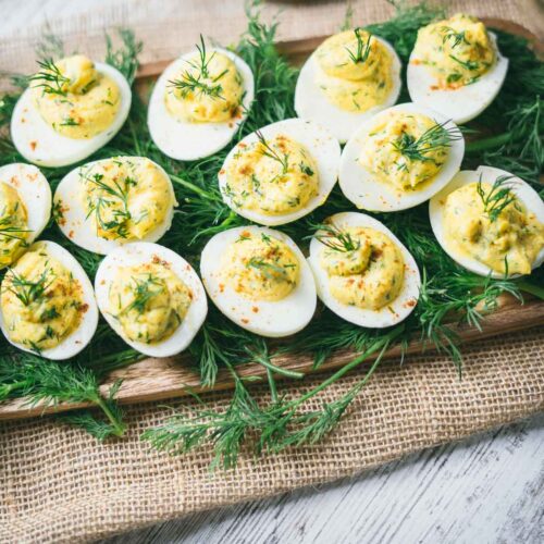 Deviled Eggs without Mustard Peel with Zeal