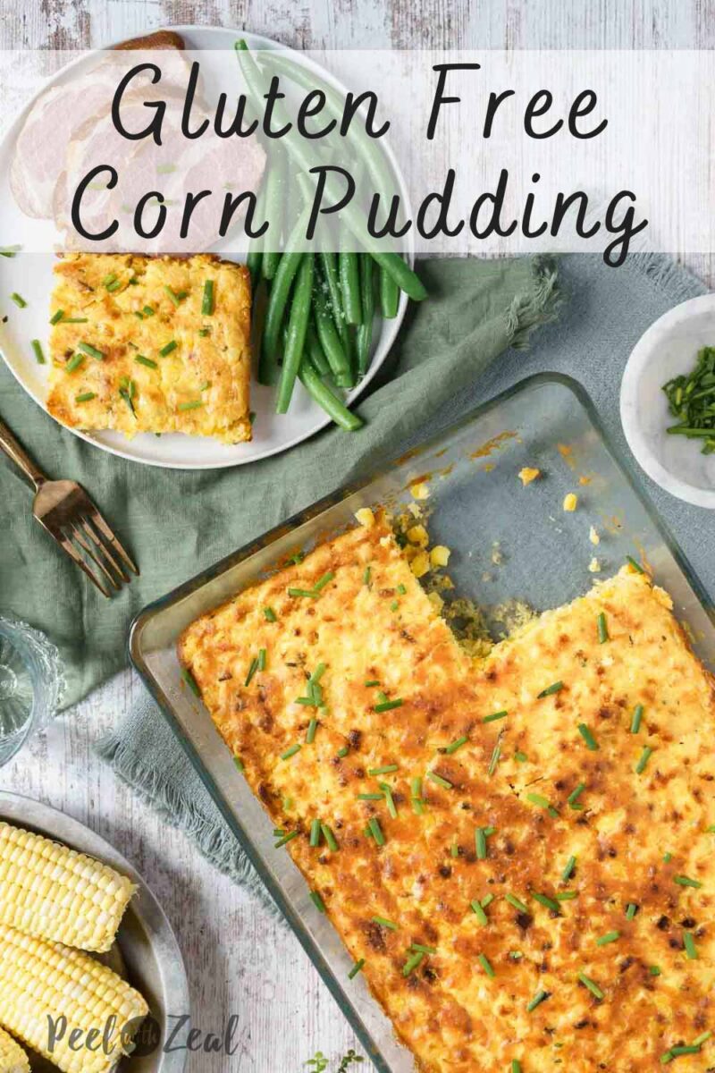 serving corn casserole for Easter dinner.