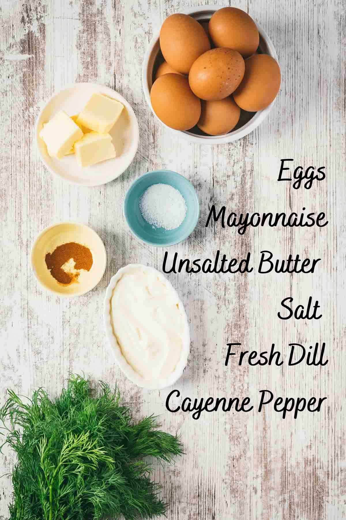 recipe ingredients on counter. 