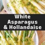 white asparagus on plate