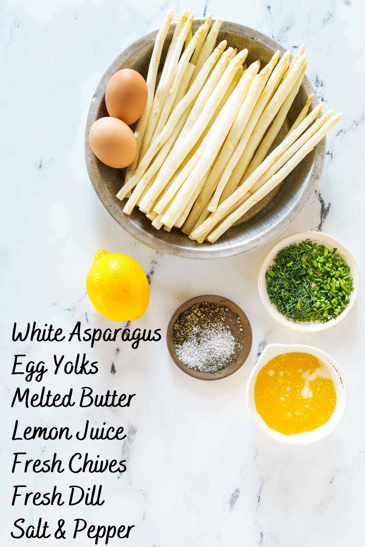 recipe ingredients on counter. 