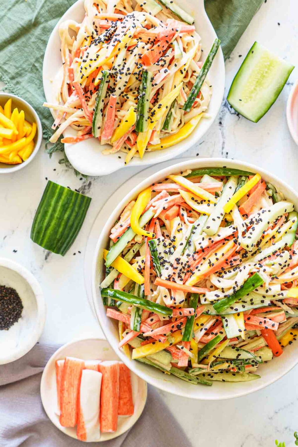 Spicy Kani Salad with Mango Peel with Zeal