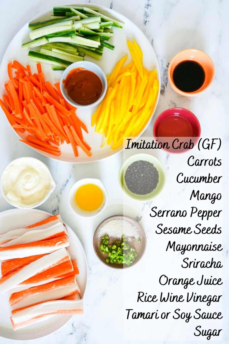 Spicy Kani Salad with Mango Peel with Zeal