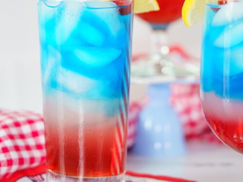 Red, and Blue Cocktail - Peel with Zeal