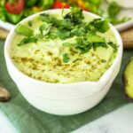 avocado crema in bowl