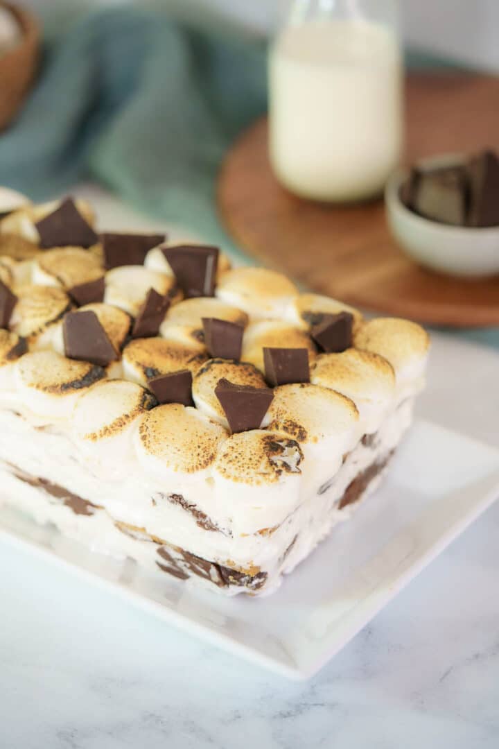 S'mores Gluten Free Icebox Cake Peel with Zeal