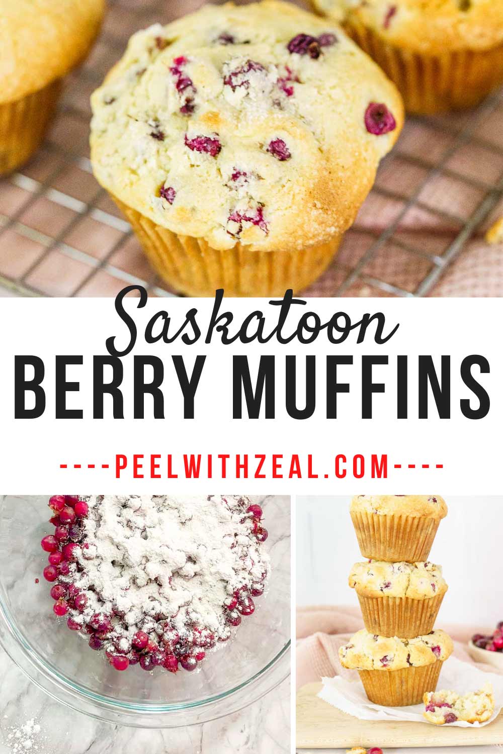 Serviceberry Muffins (GlutenFree) Peel with Zeal