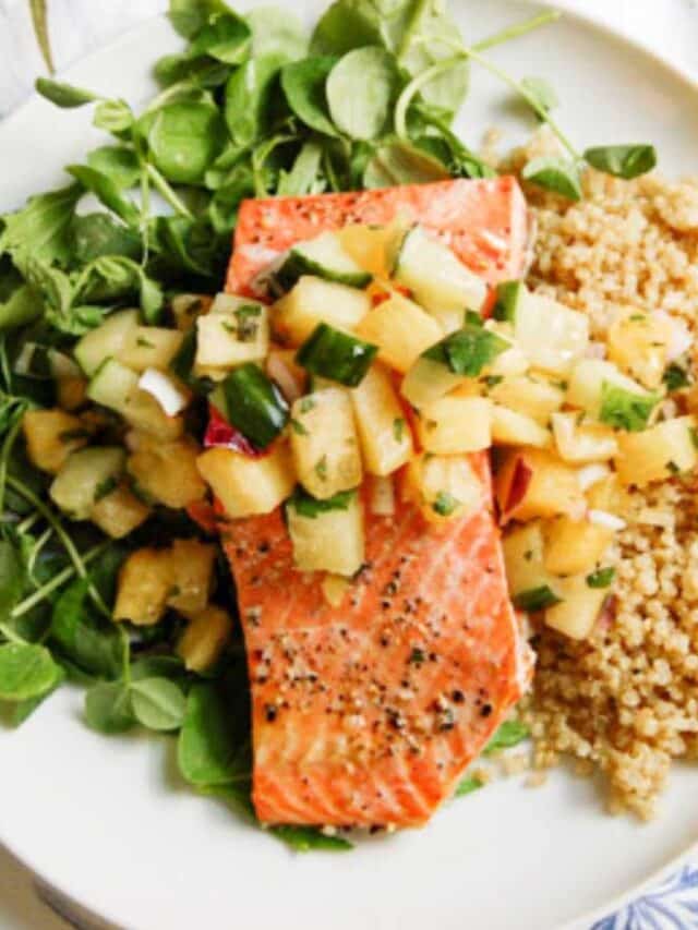 Salmon with Pineapple Salsa Peel with Zeal