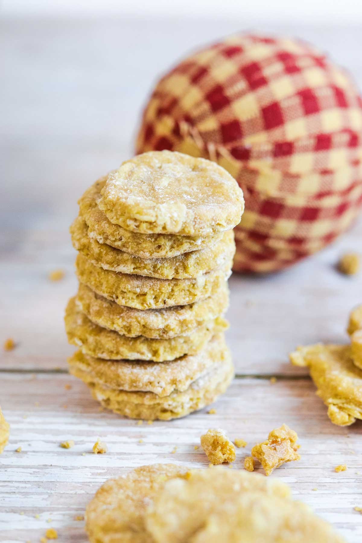 stack of homemade dog treats