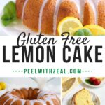 gluten free lemon cake on plate