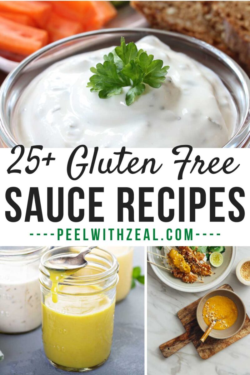 sauces and dips in jars and bowls