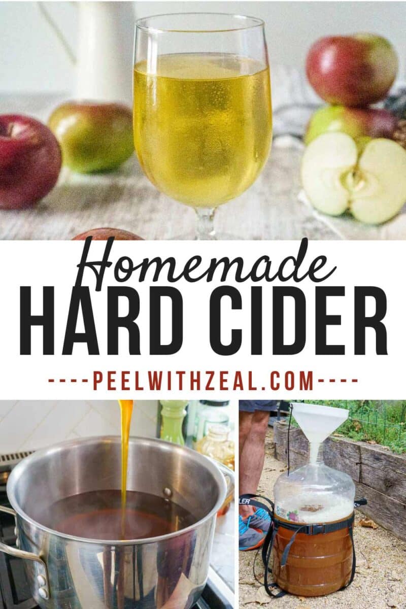 glass of hard apple cider