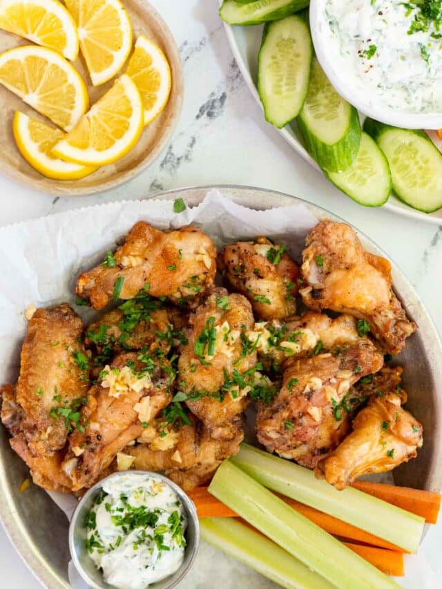 Garlic Chicken Wings Peel with Zeal