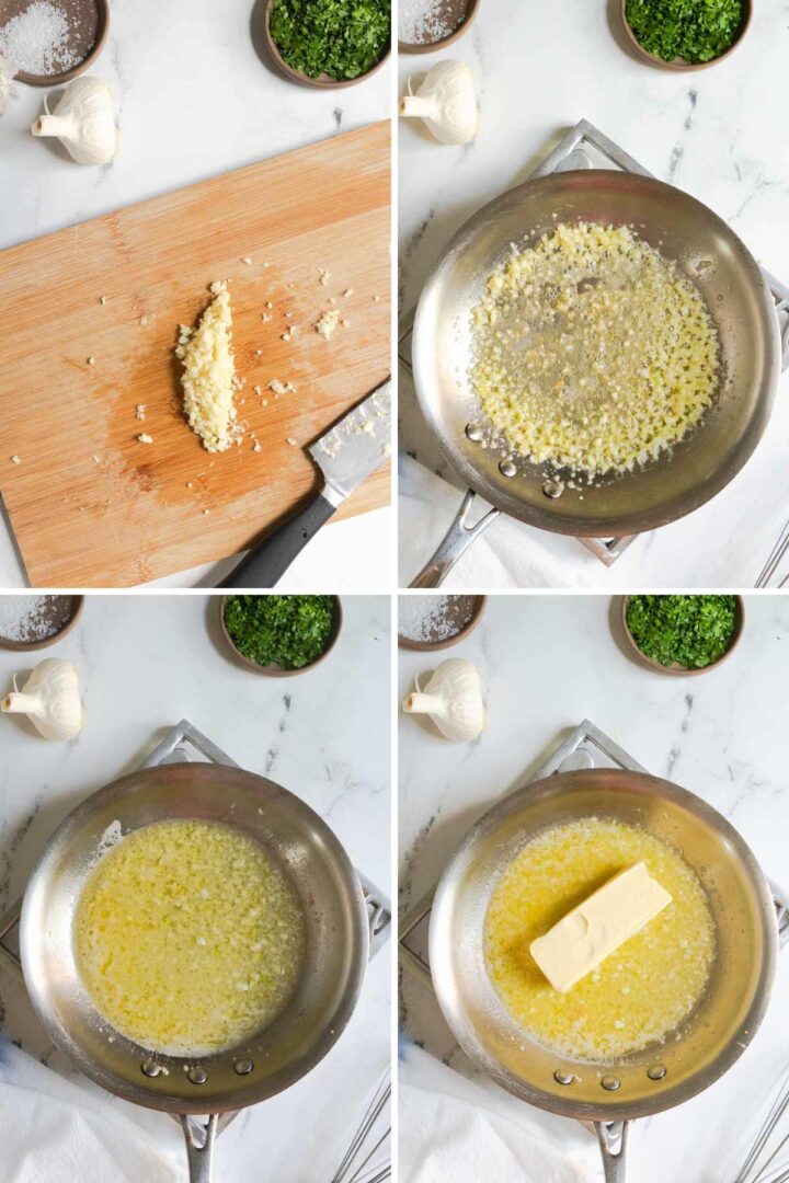 Garlic Butter Sauce with White Wine Peel with Zeal
