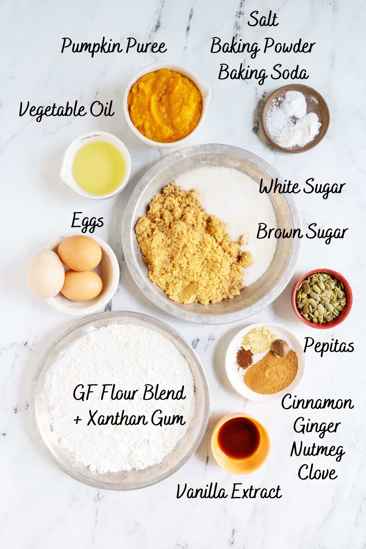 recipe ingredients on a counter