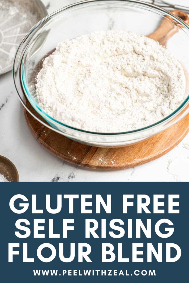 A bowl of flour on a counter.
