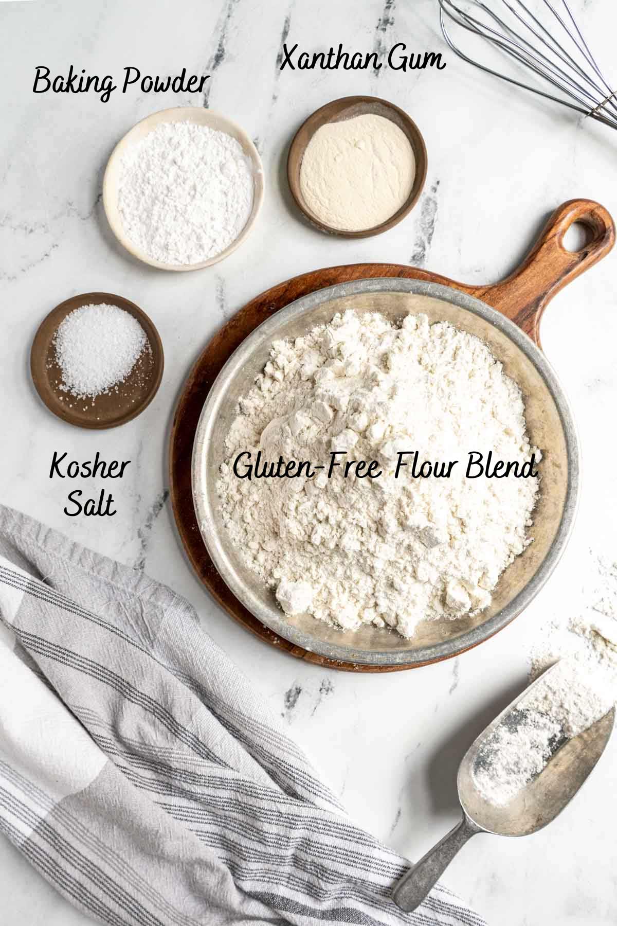 Recipe ingredients on a counter.