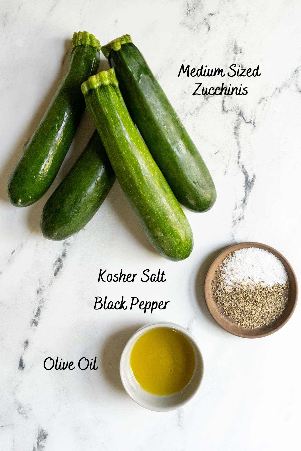 Recipe ingredients on a counter.