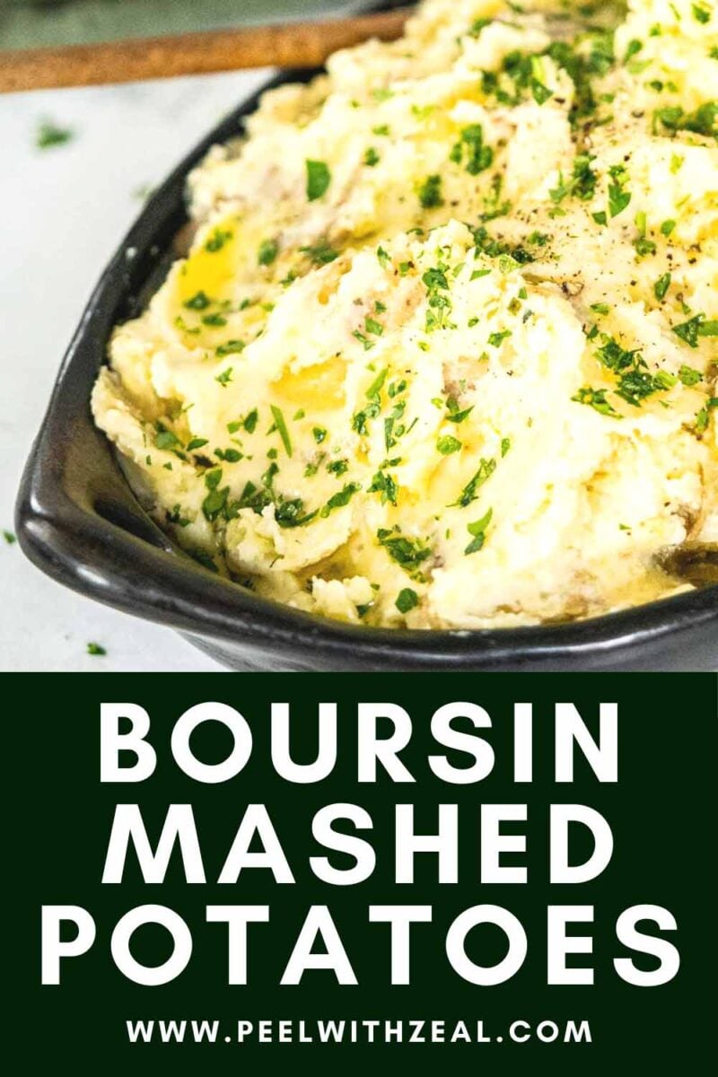 Cheese mashed potatoes in a serving dish.