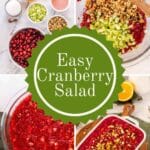Cranberry salad in a bowl.