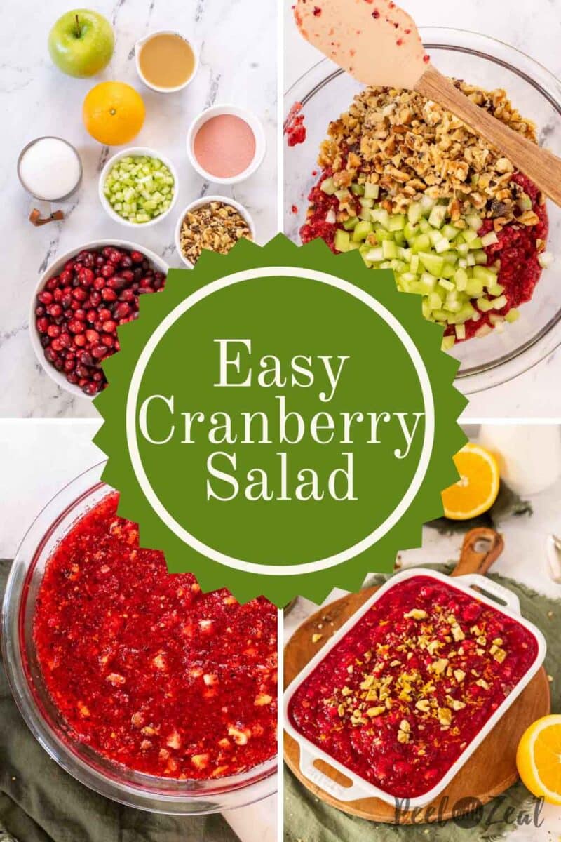 Cranberry salad in a bowl.