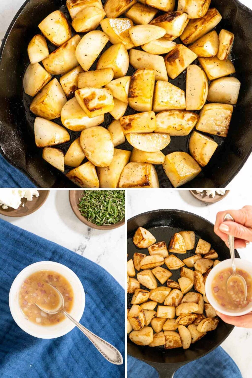 Roasted Turnips with Bacon and Goat Cheese Peel with Zeal