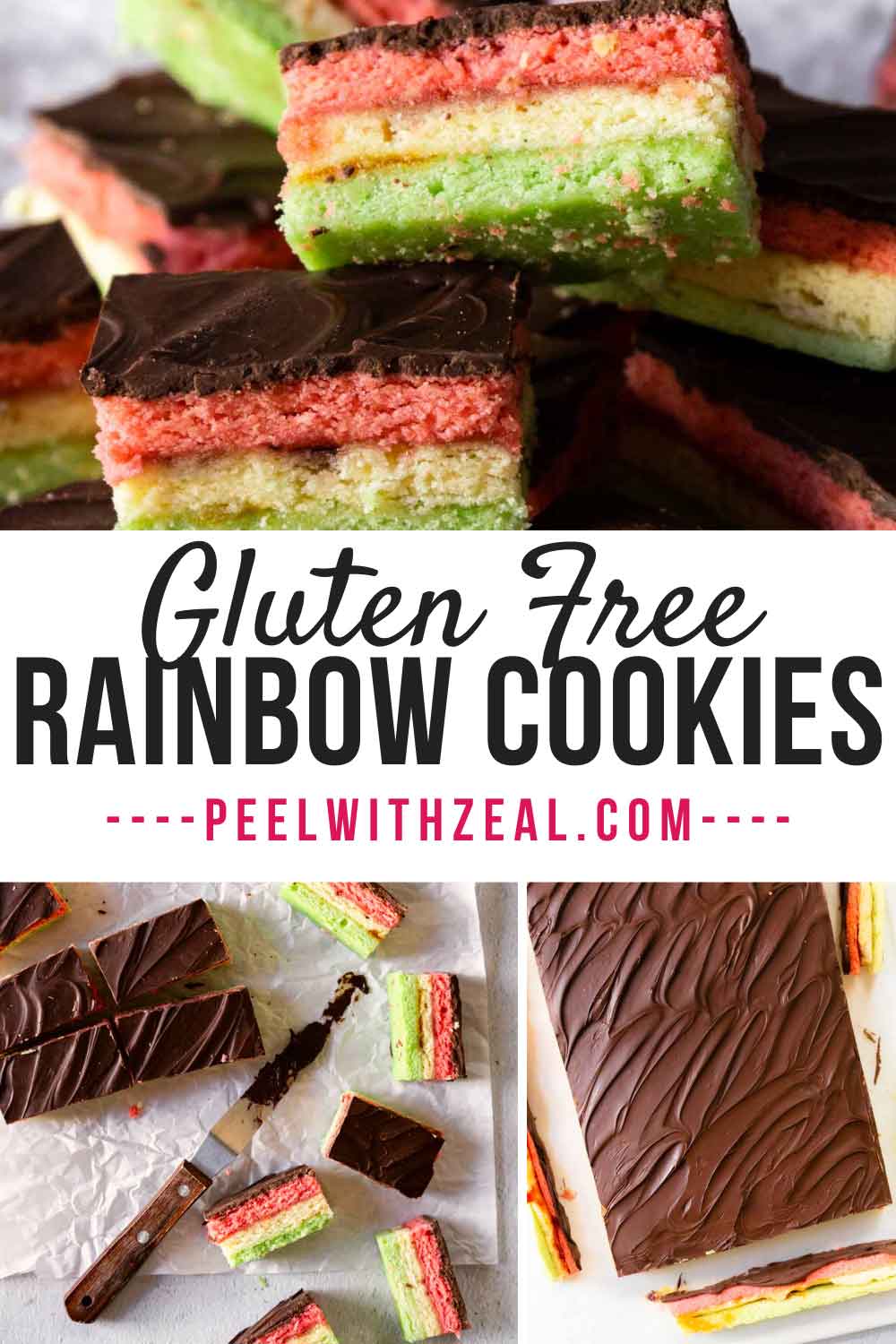 GlutenFree Rainbow Cookies Peel with Zeal
