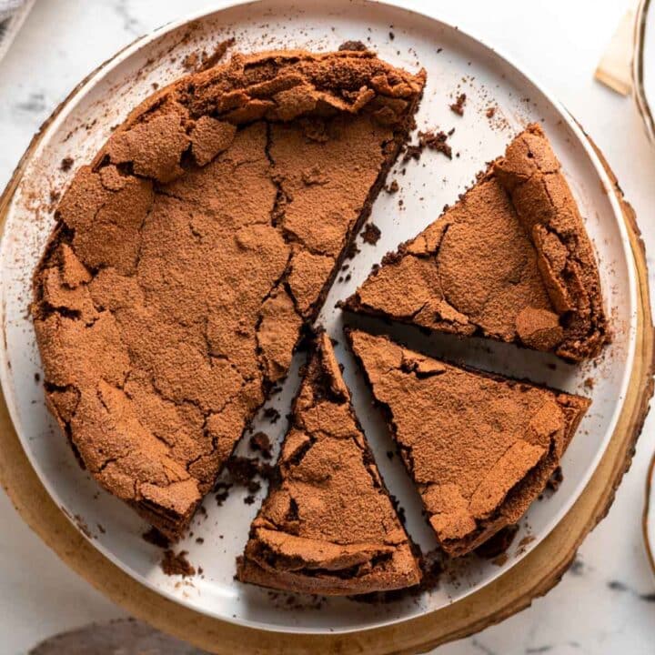 Chocolate Souffle Cake (Flourless) Peel with Zeal
