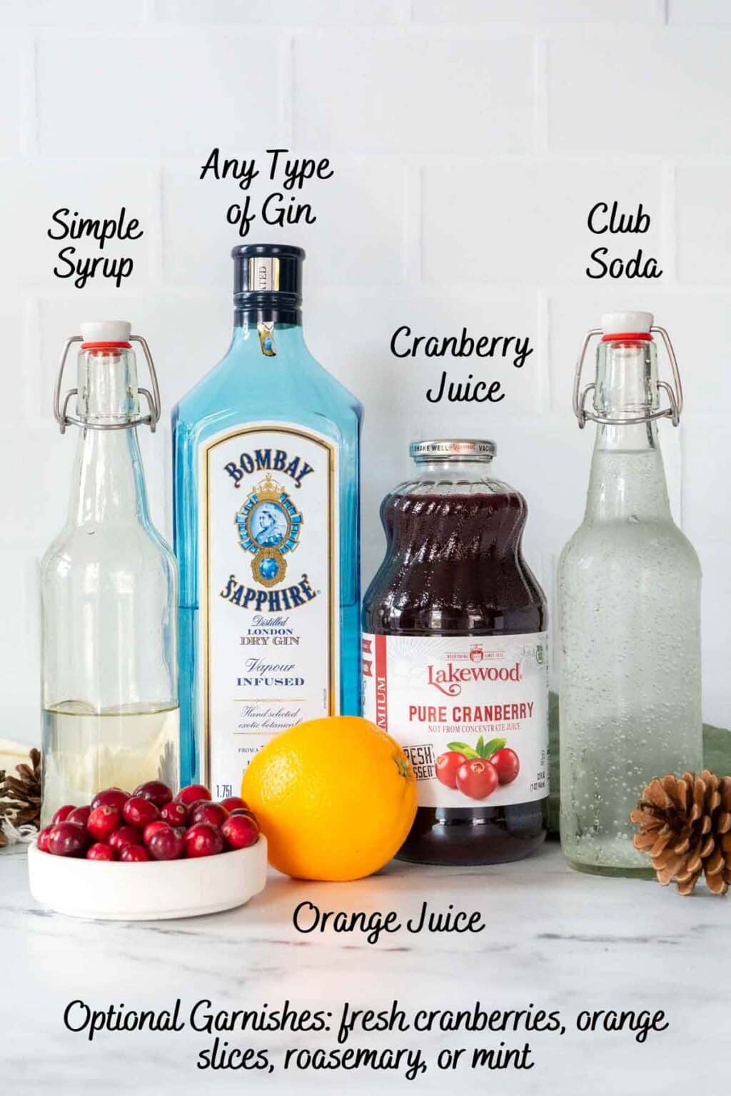Cranberry Gin Cocktail (Pitcher Recipe Too!) Peel with Zeal
