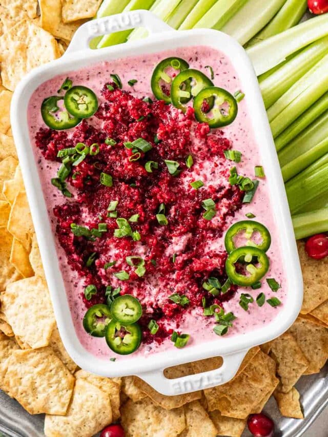 Cranberry Cream Cheese Dip Peel with Zeal