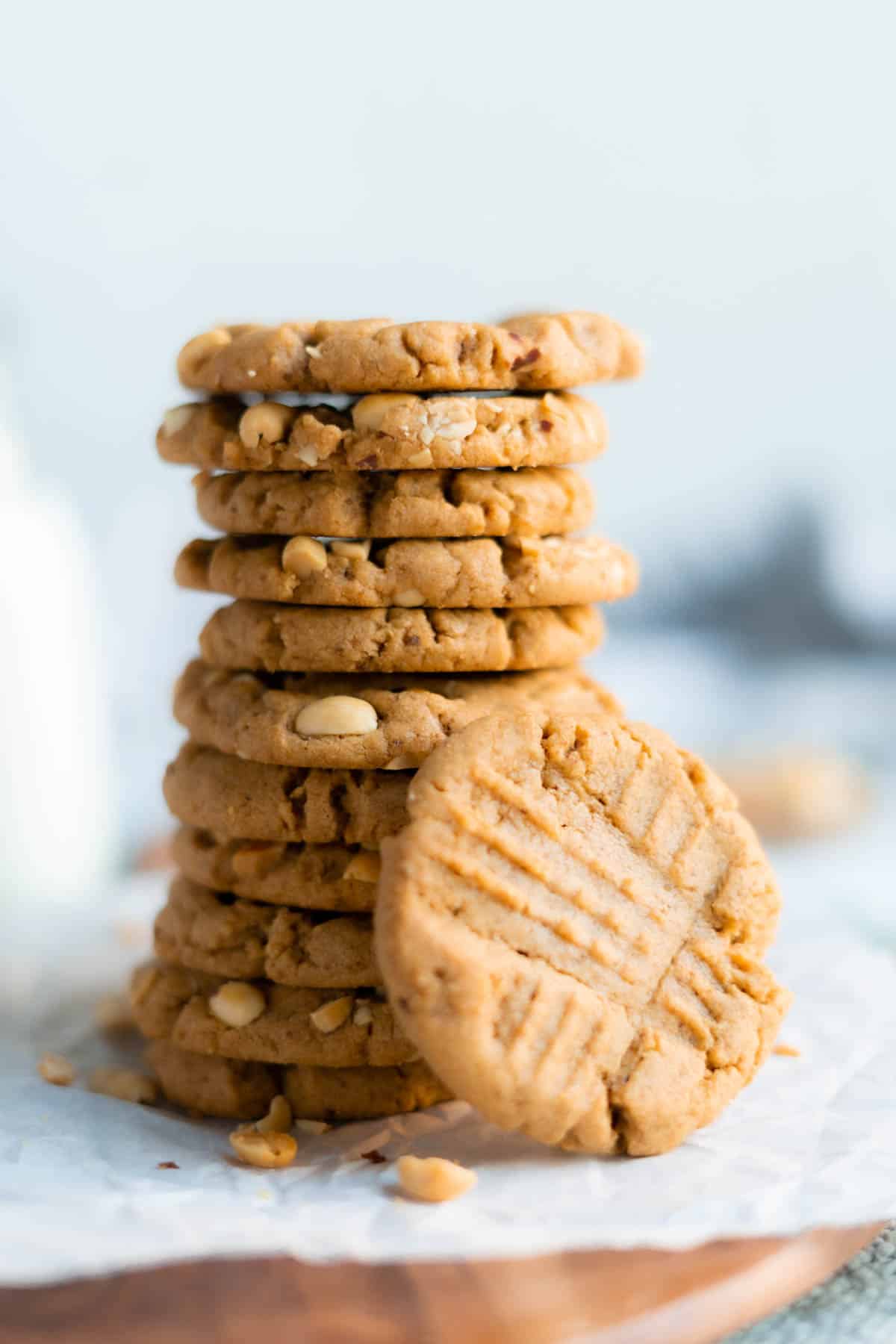 Stock of peanut butter cookies.