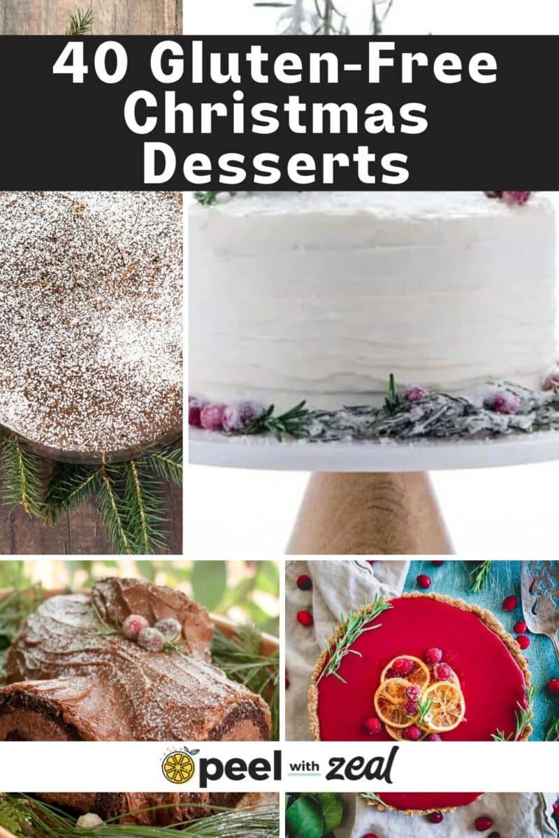 Collage of gluten-free desserts.