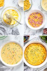 Easy Ham and Cheese Crustless Quiche - Peel with Zeal