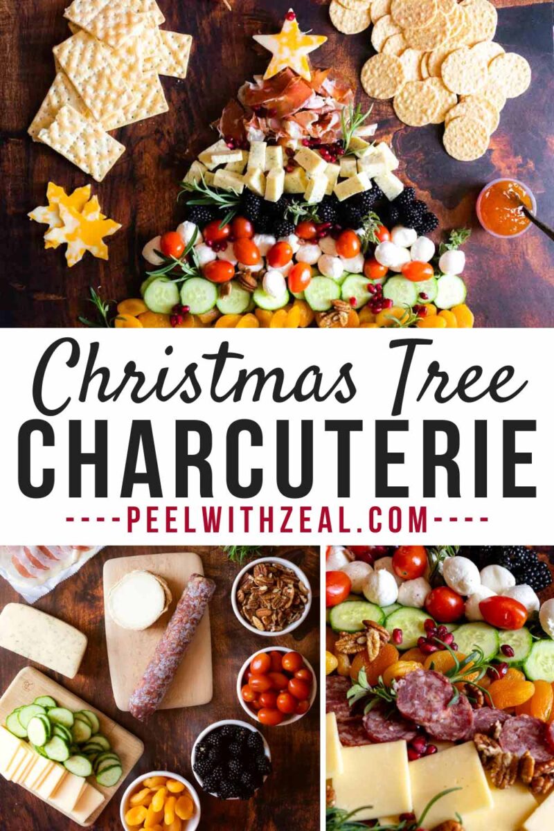 Charcuterie tree for a holiday party.