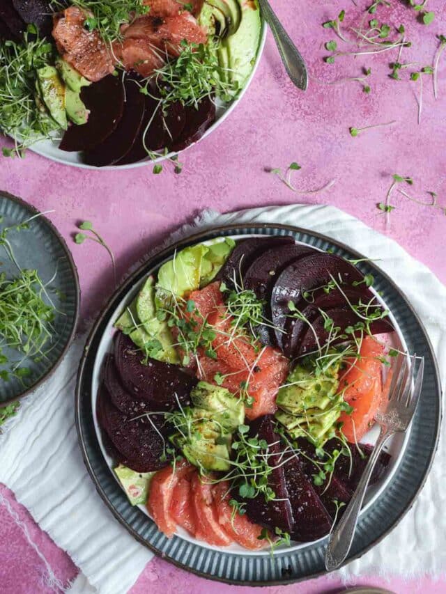 Beet Salad with Avocado Peel with Zeal