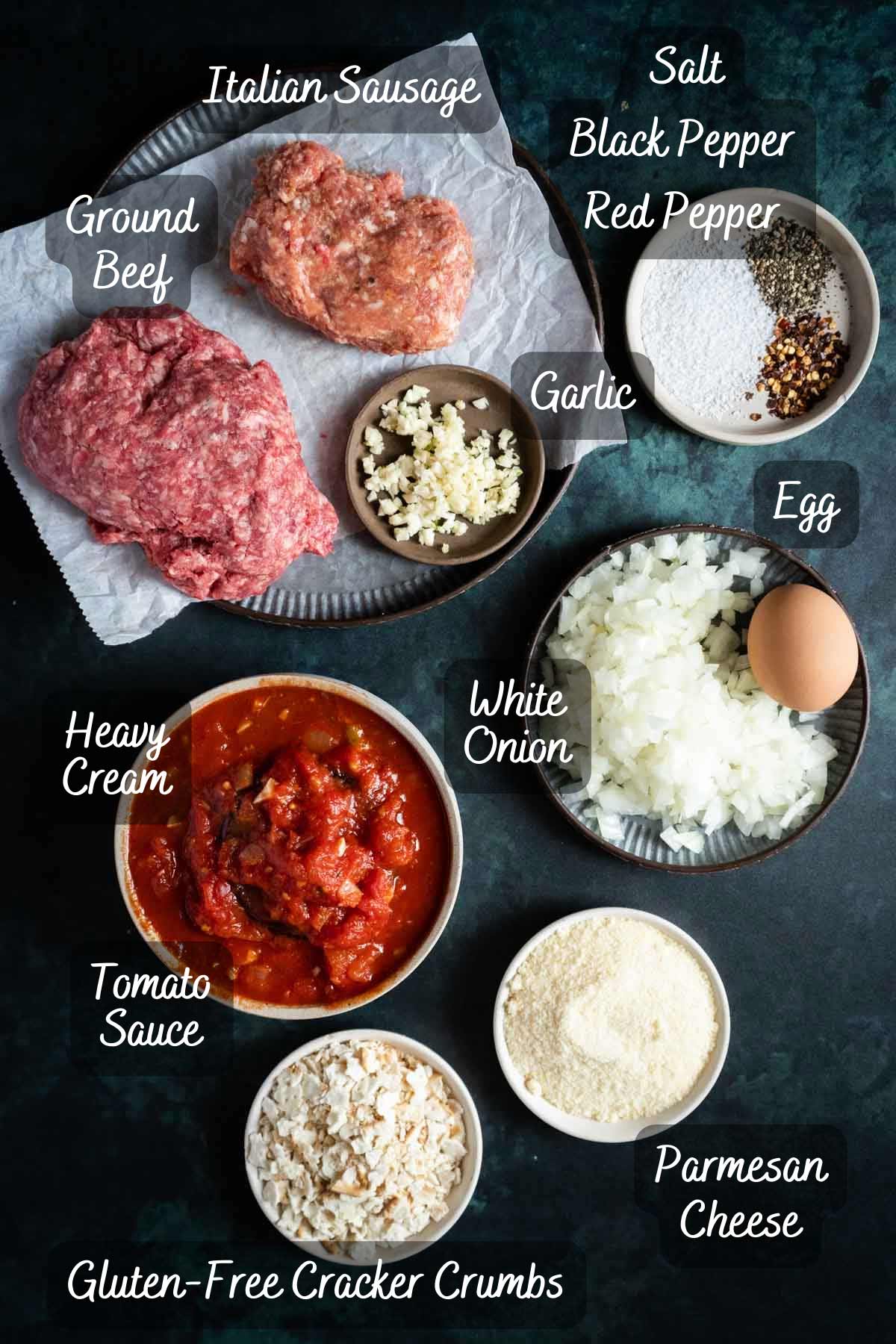 Recipe ingredients on a counter.