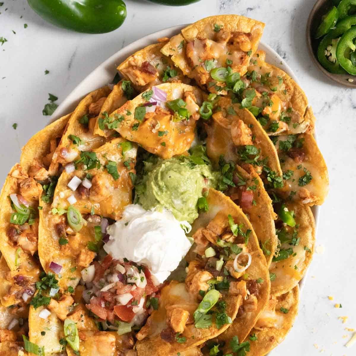 nacho platter. 