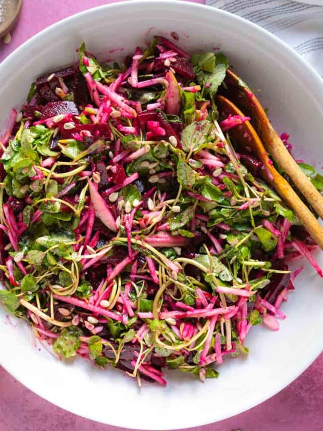 Apple and Beet Salad Peel with Zeal