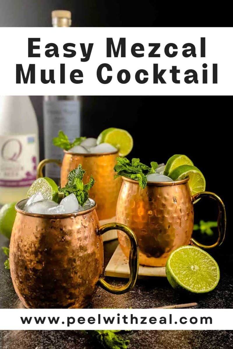 Cocktail in copper mugs with mint and lime wedges.