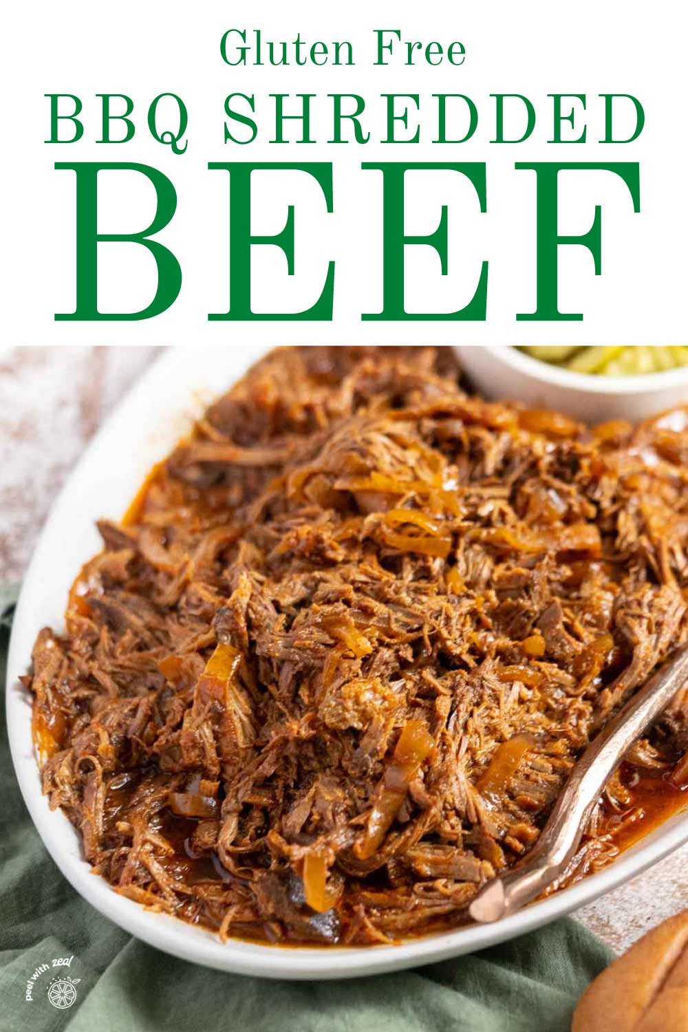 Slow Cooker BBQ Pulled Beef Peel with Zeal