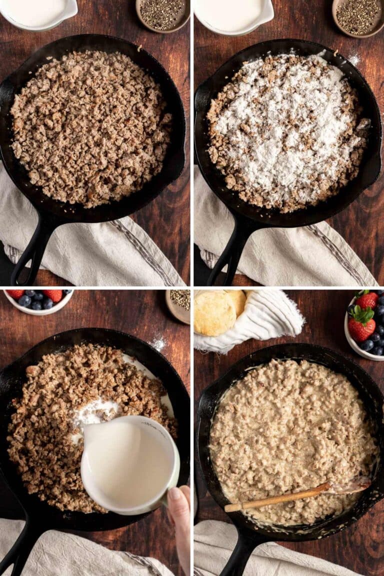 GlutenFree Sausage Gravy and Biscuits Peel with Zeal