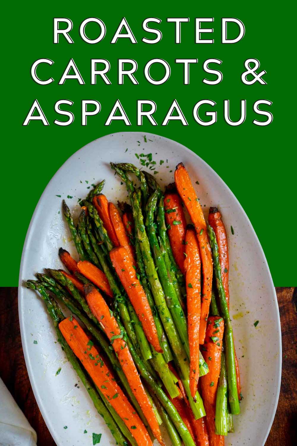 Roasted Carrots and Asparagus with Lemon Dressing