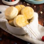 Biscuits in a bowl.