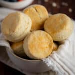 Biscuits in a bowl.